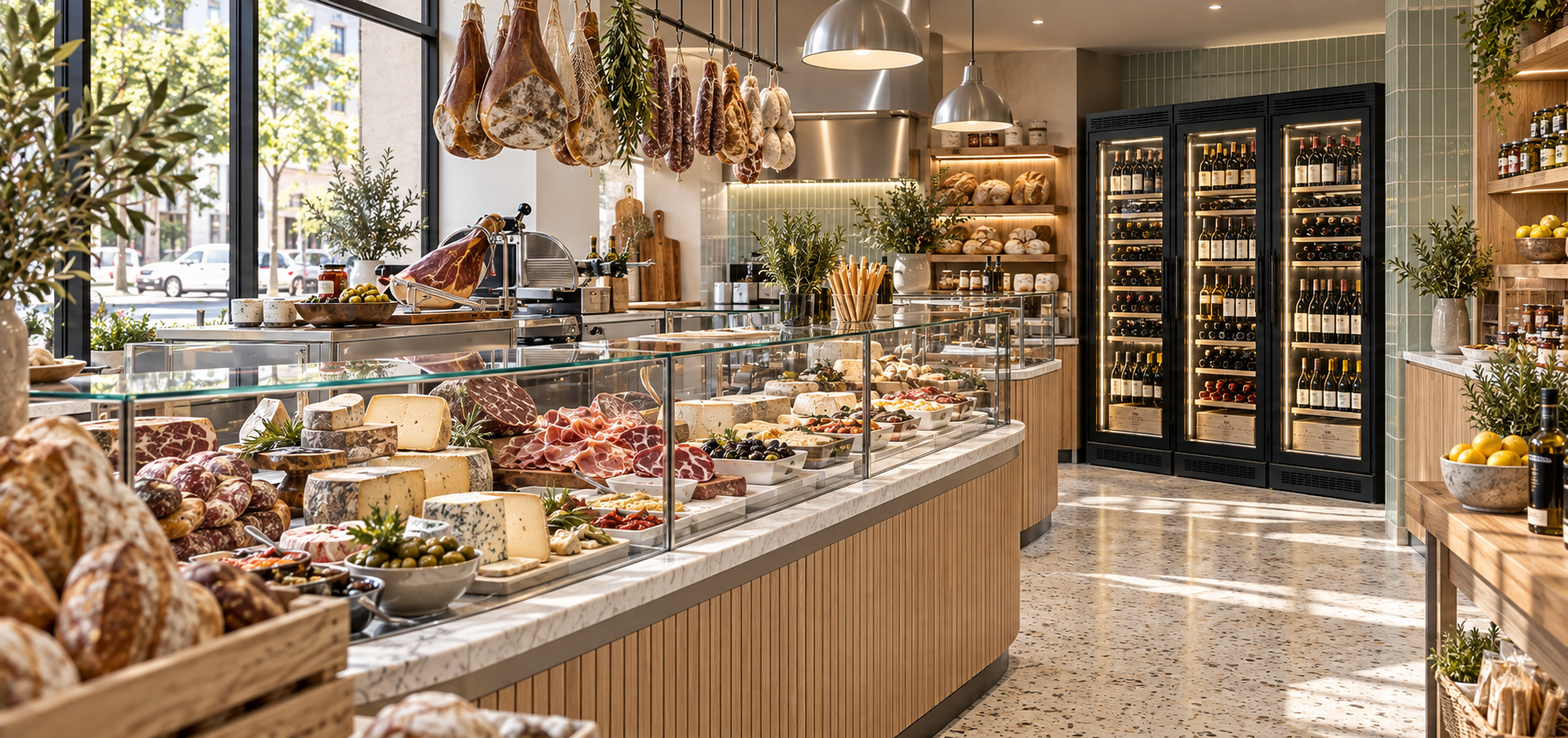 Wine Cellaring solutions for commercial deli